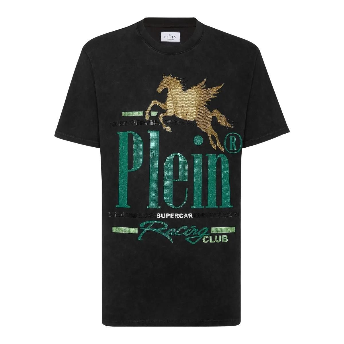 Philipp Plein - T-Shirt Racing - Größe L - schwarz