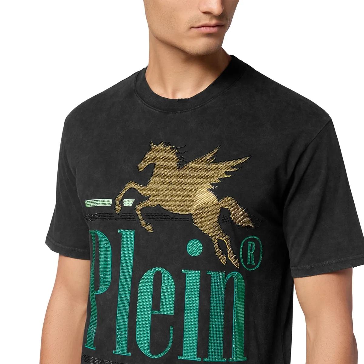 Philipp Plein - T-Shirt Racing - Größe L - schwarz