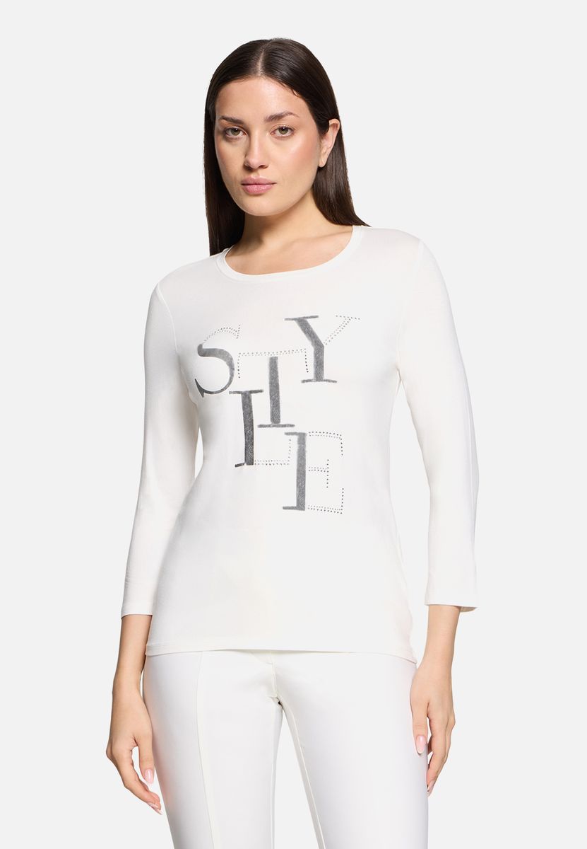 Elegantes Shirt mit Grafikdruck und 3/4-Ärmeln