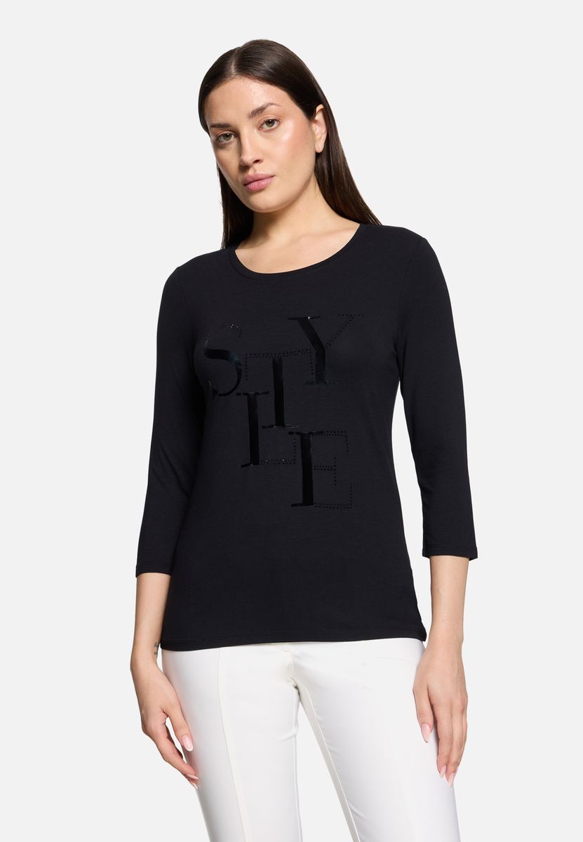 Elegantes Shirt mit Grafikdruck und 3/4-Ärmeln