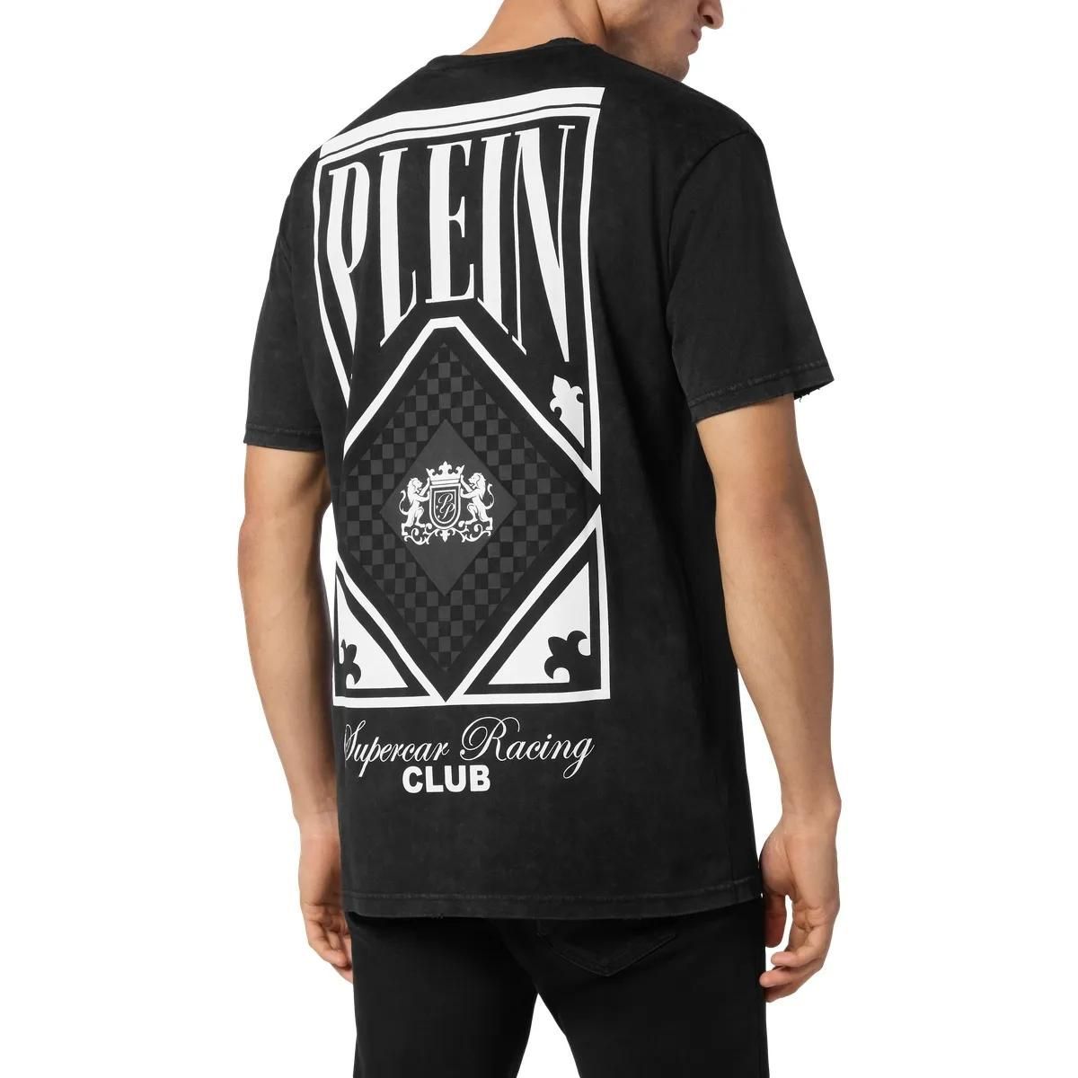 Philipp Plein - T-Shirt Racing - Größe 3XL - weiß