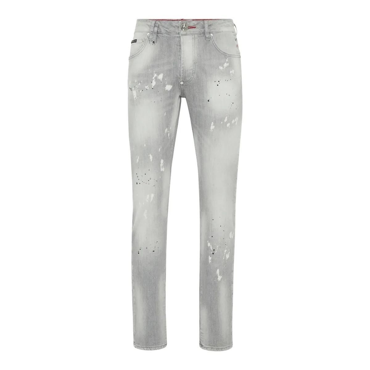 Philipp Plein - Jeans Regular Fit Racing - Größe 29 - grau
