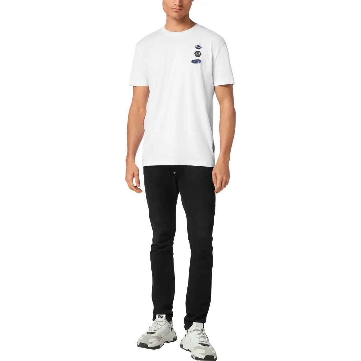 Philipp Plein - T-Shirt Racing - Größe 3XL - weiß