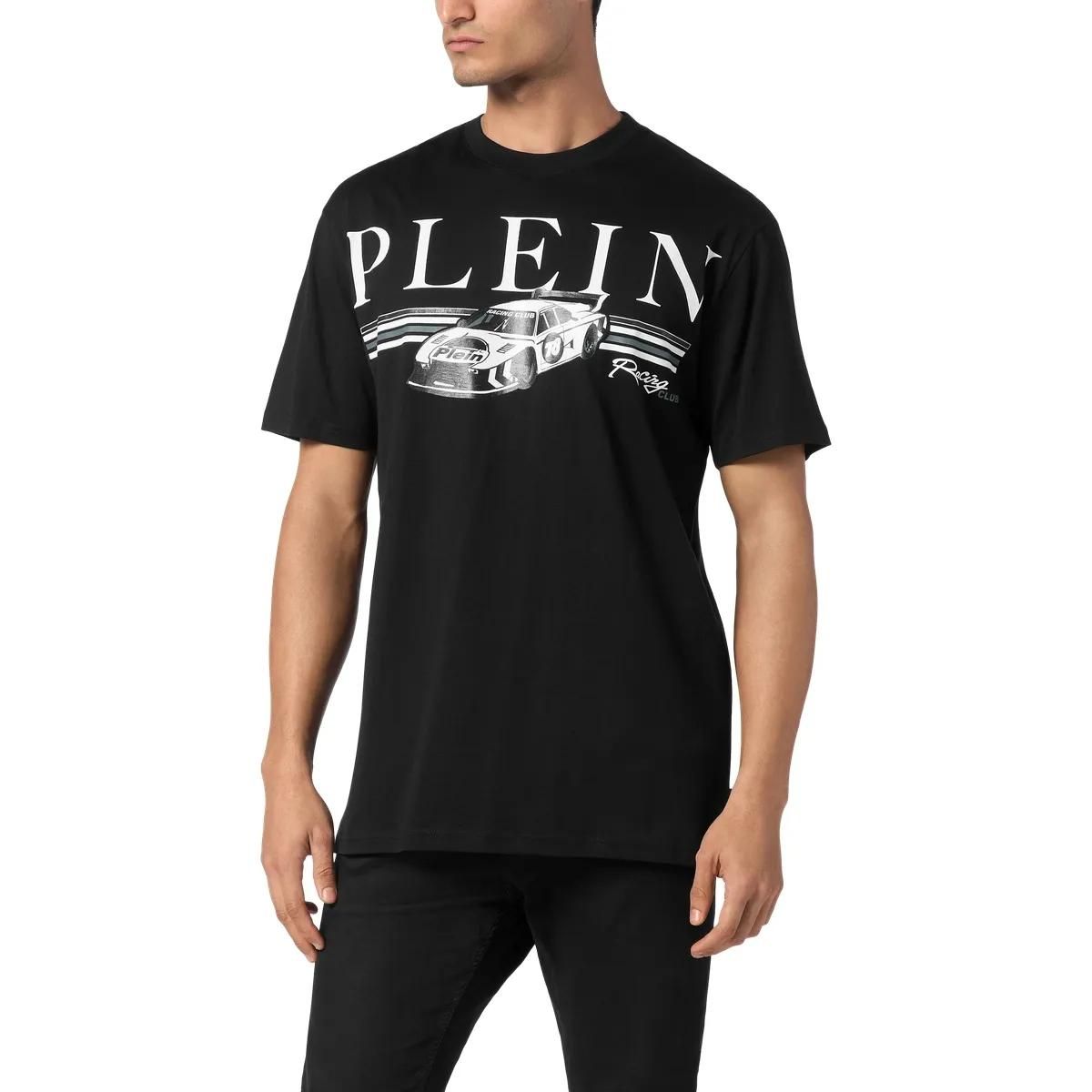 Philipp Plein - T-Shirt Racing - Größe 3XL - weiß