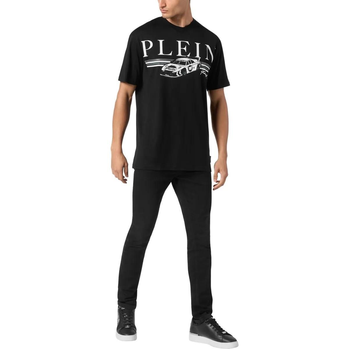 Philipp Plein - T-Shirt Racing - Größe 3XL - weiß