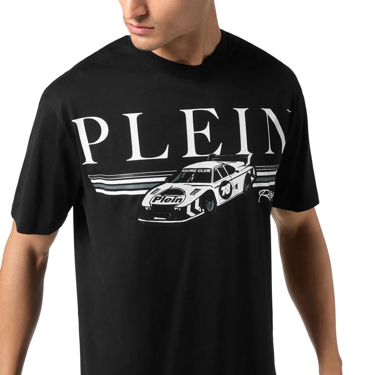 Philipp Plein - T-Shirt Racing - Größe 3XL - weiß