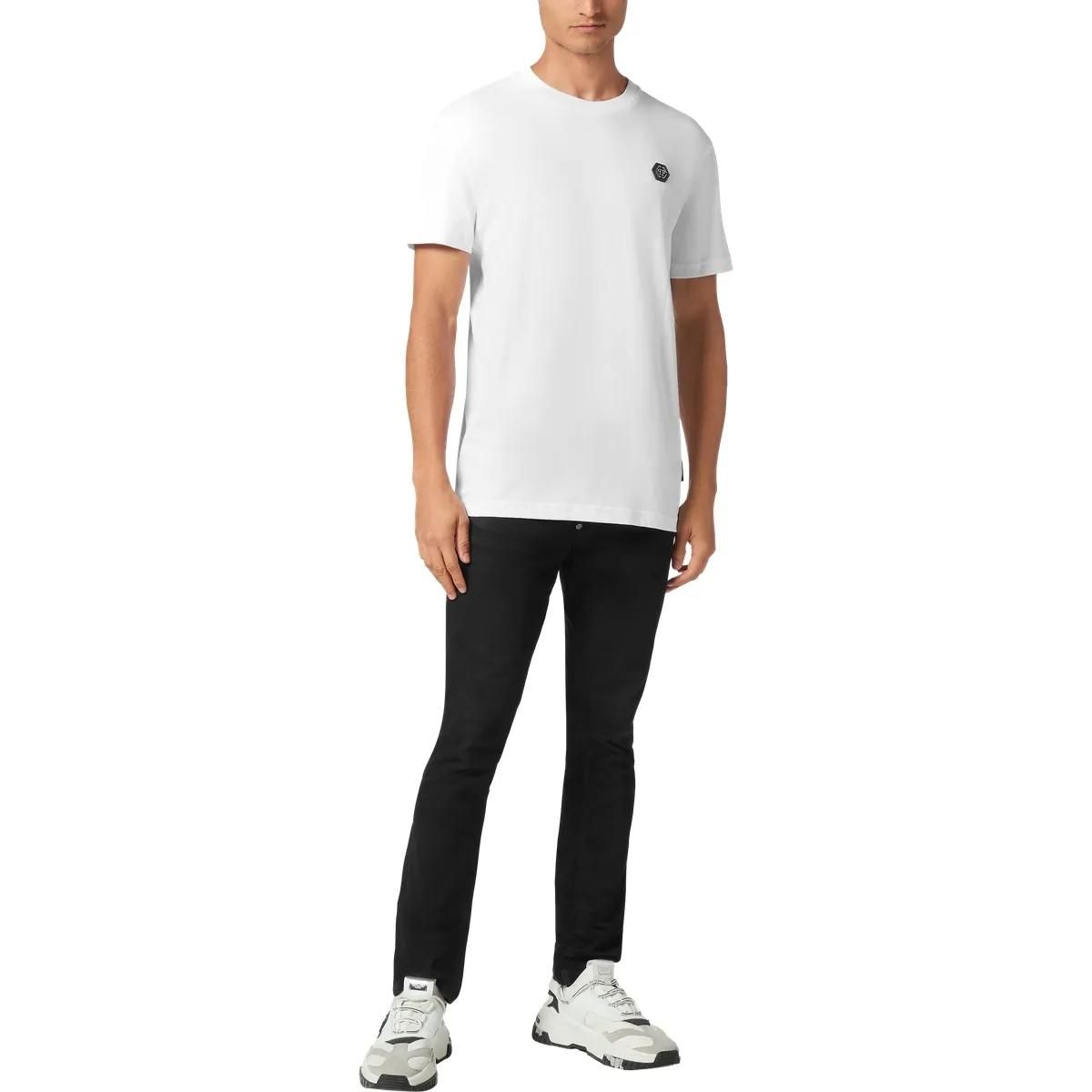 Philipp Plein - T-Shirt Skull&Bones - Größe 3XL - weiß