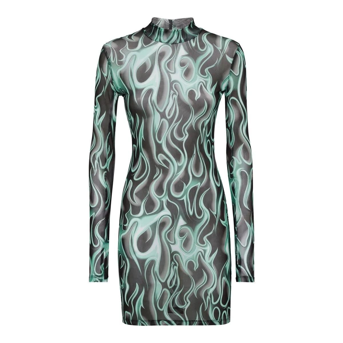 Philipp Plein - Minikleid Flame - Größe M - schwarz