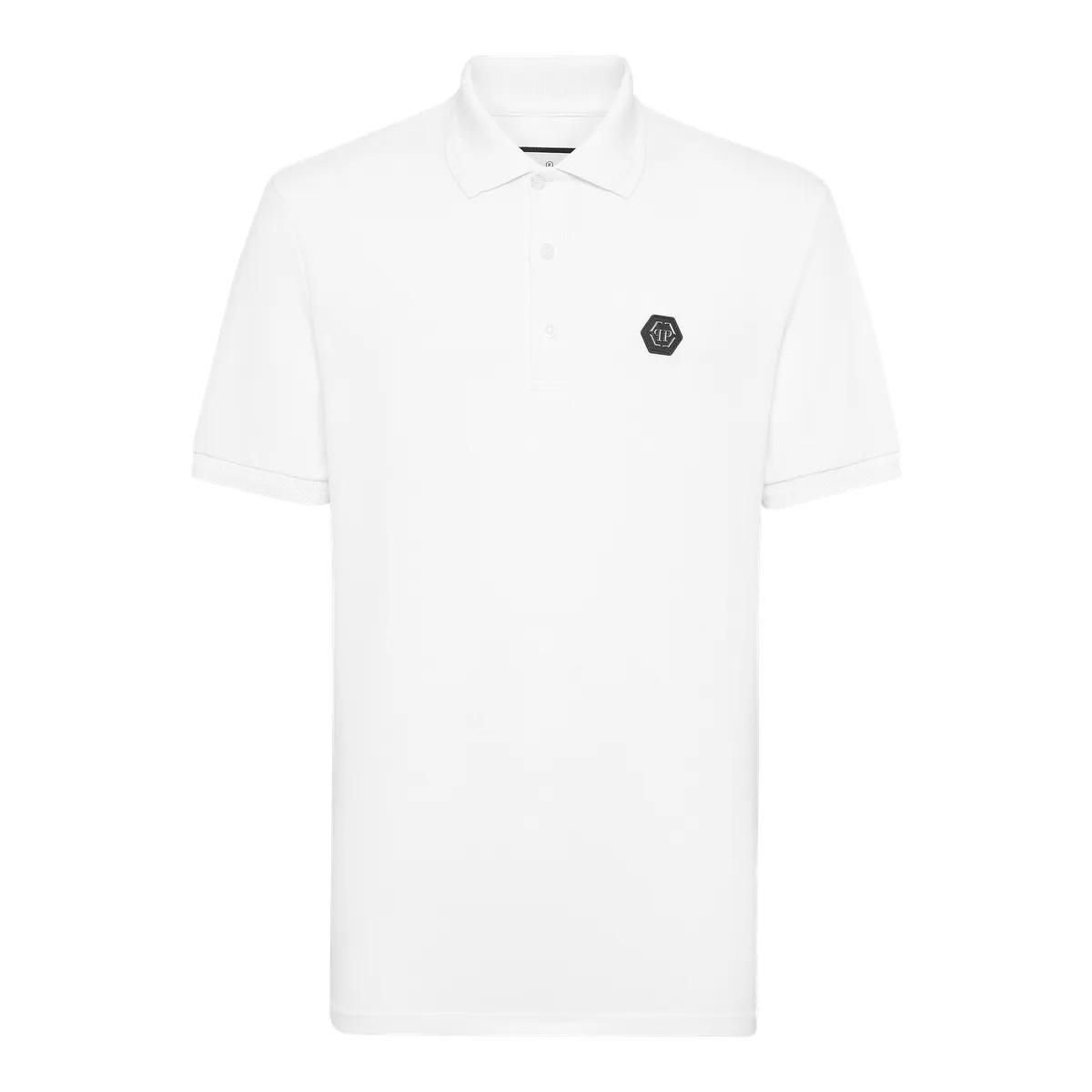 Philipp Plein - Poloshirt Gothic Plein - Größe 3XL - weiß