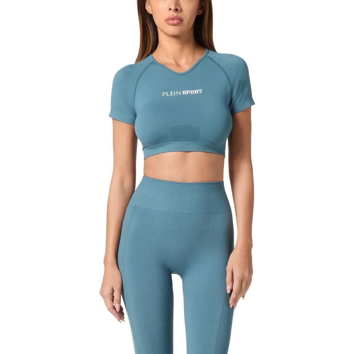 Plein Sport - T-Shirt - Größe L - blau