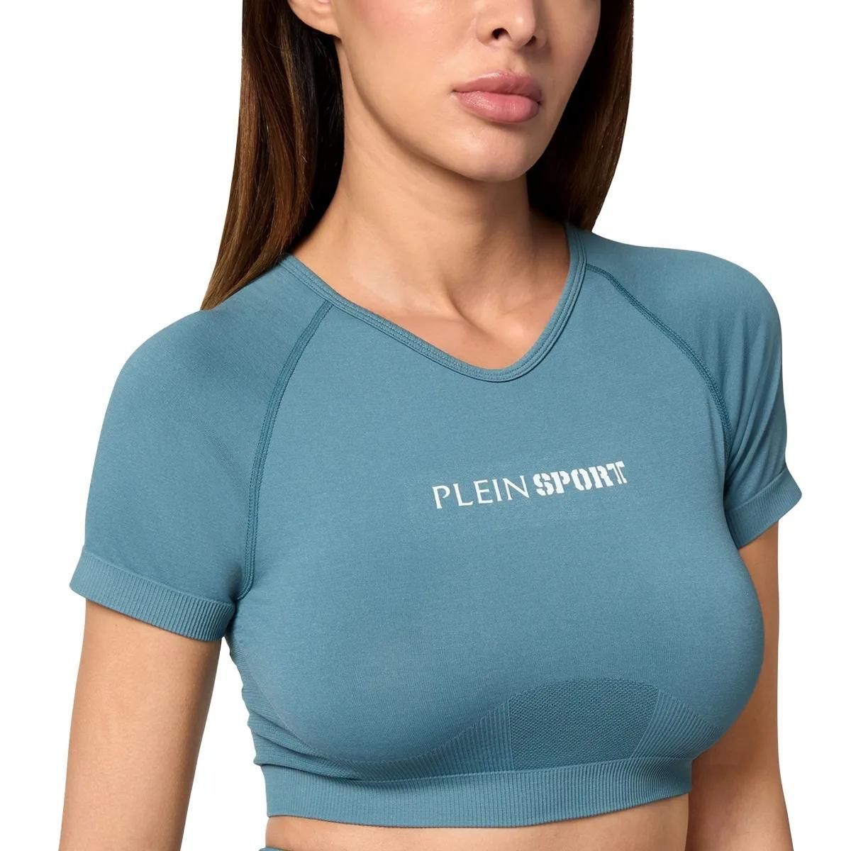 Plein Sport - T-Shirt - Größe L - blau