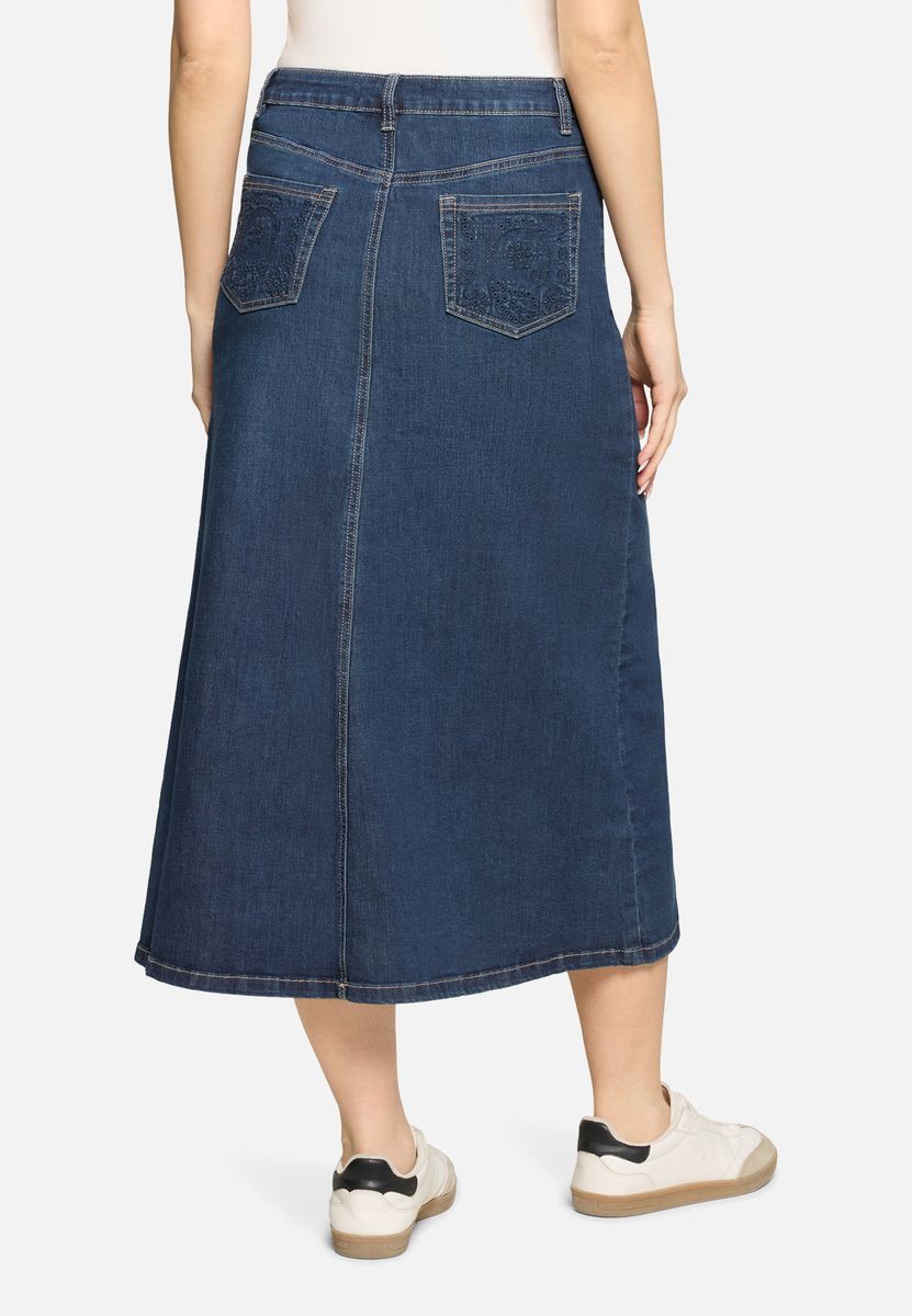 A-Linien Midi Jeansrock