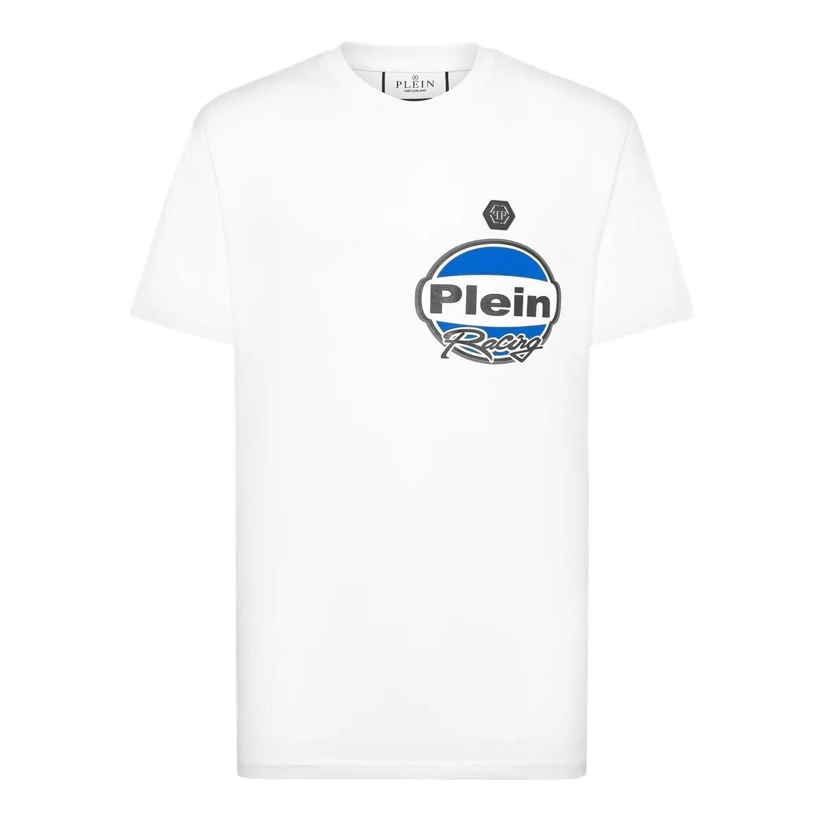 Philipp Plein - T-Shirt Racing - Größe 4XL - beige