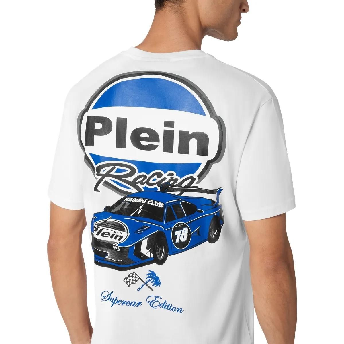 Philipp Plein - T-Shirt Racing - Größe 4XL - beige
