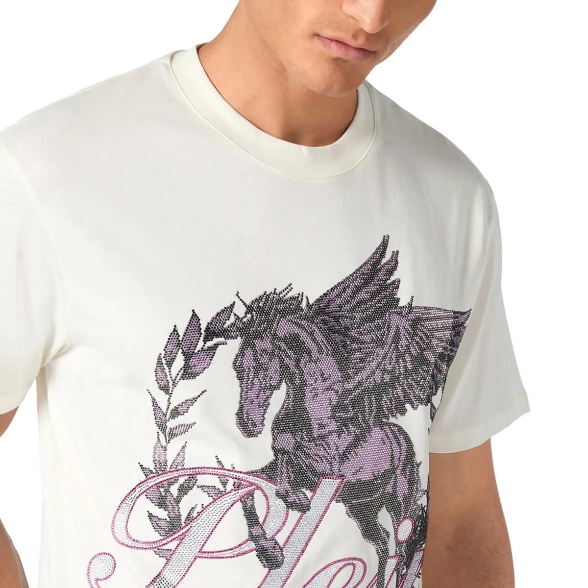 Philipp Plein - T-Shirt Racing - Größe 3XL - weiß