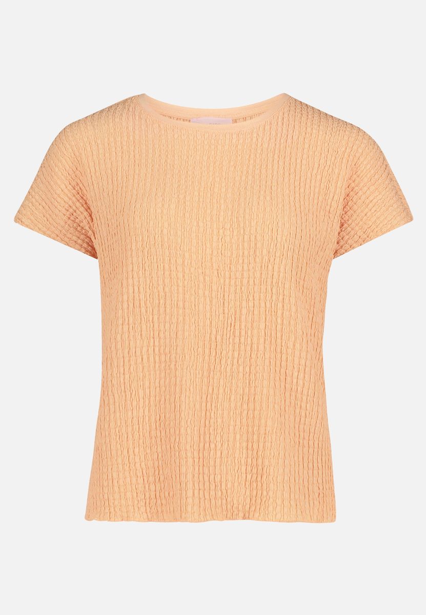 Kurzarmshirt mit strukturierter Strickoptik