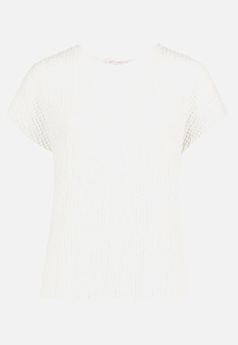 Kurzarmshirt mit strukturierter Strickoptik