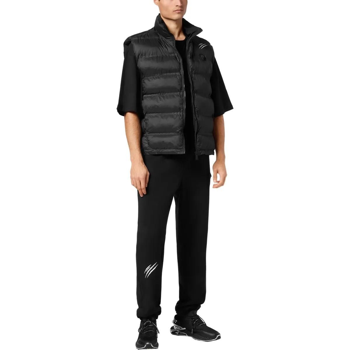 Plein Sport - Daunenweste Scratch - Größe 3XL - schwarz