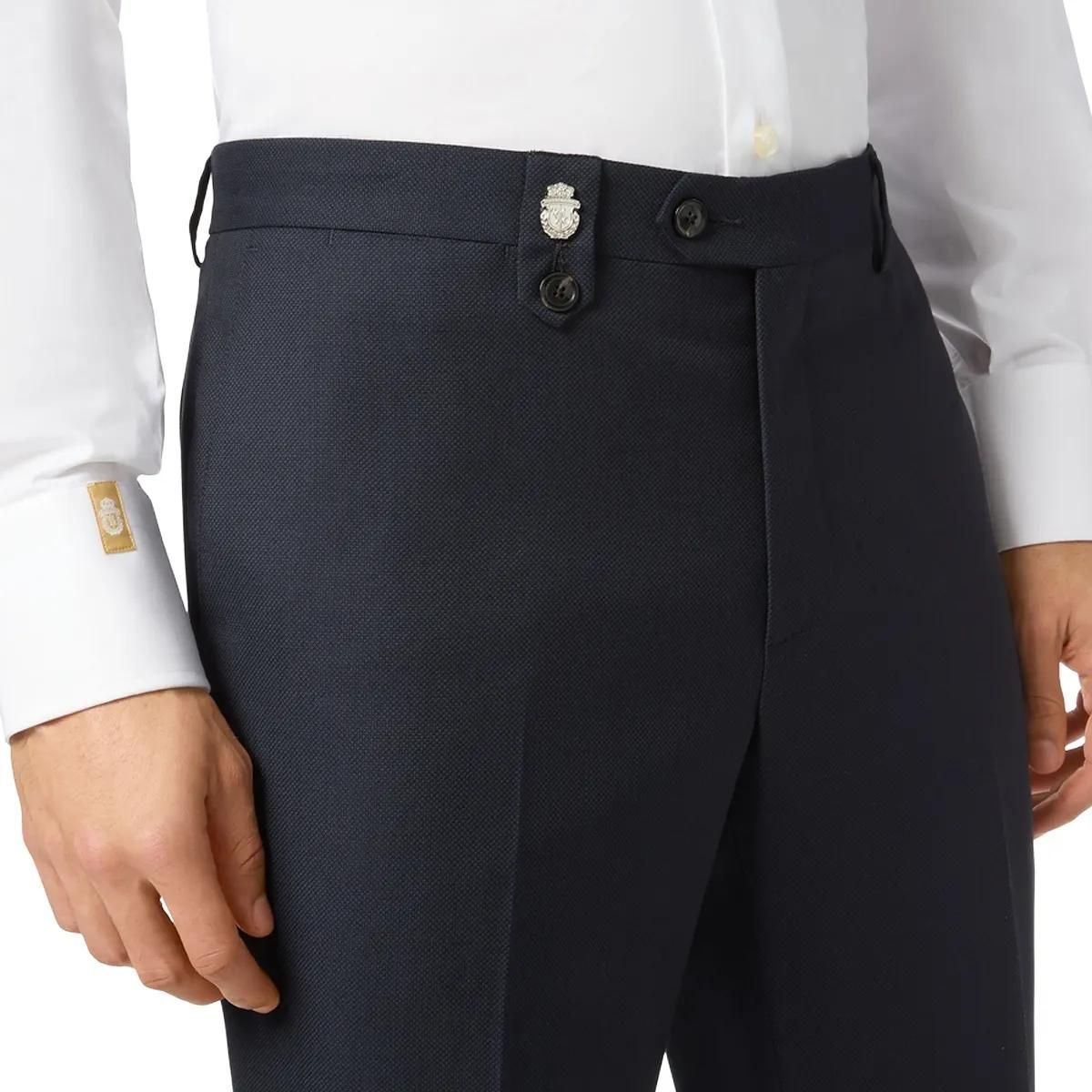 BILLIONAIRE - Lange Hose Chinos Fit - Größe 48 - blau
