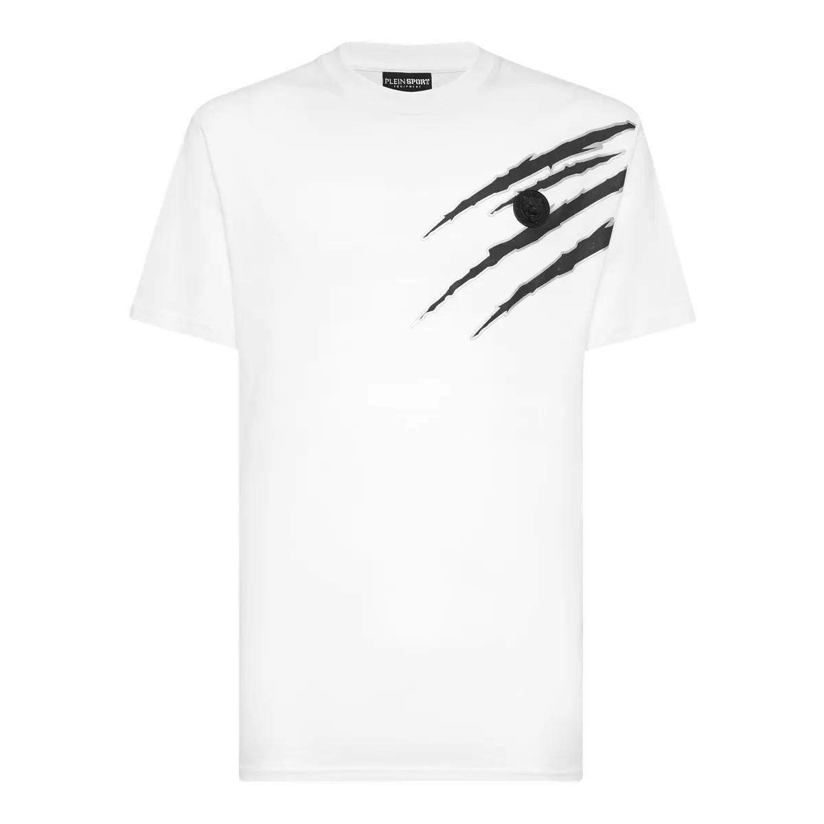 Plein Sport - T-Shirt Scratch - Größe 3XL - weiß