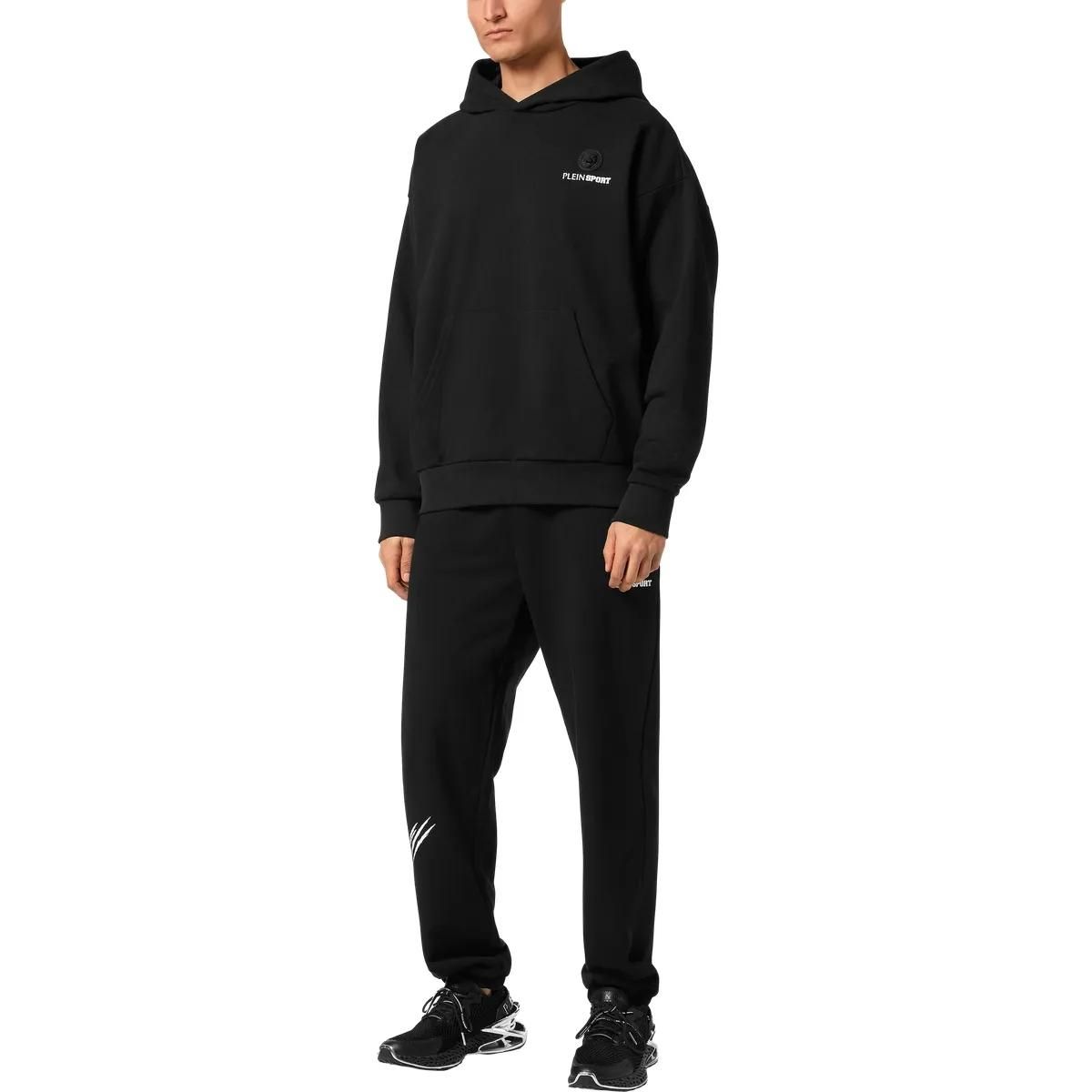 Plein Sport - Hoodie Scratch - Größe 3XL - schwarz