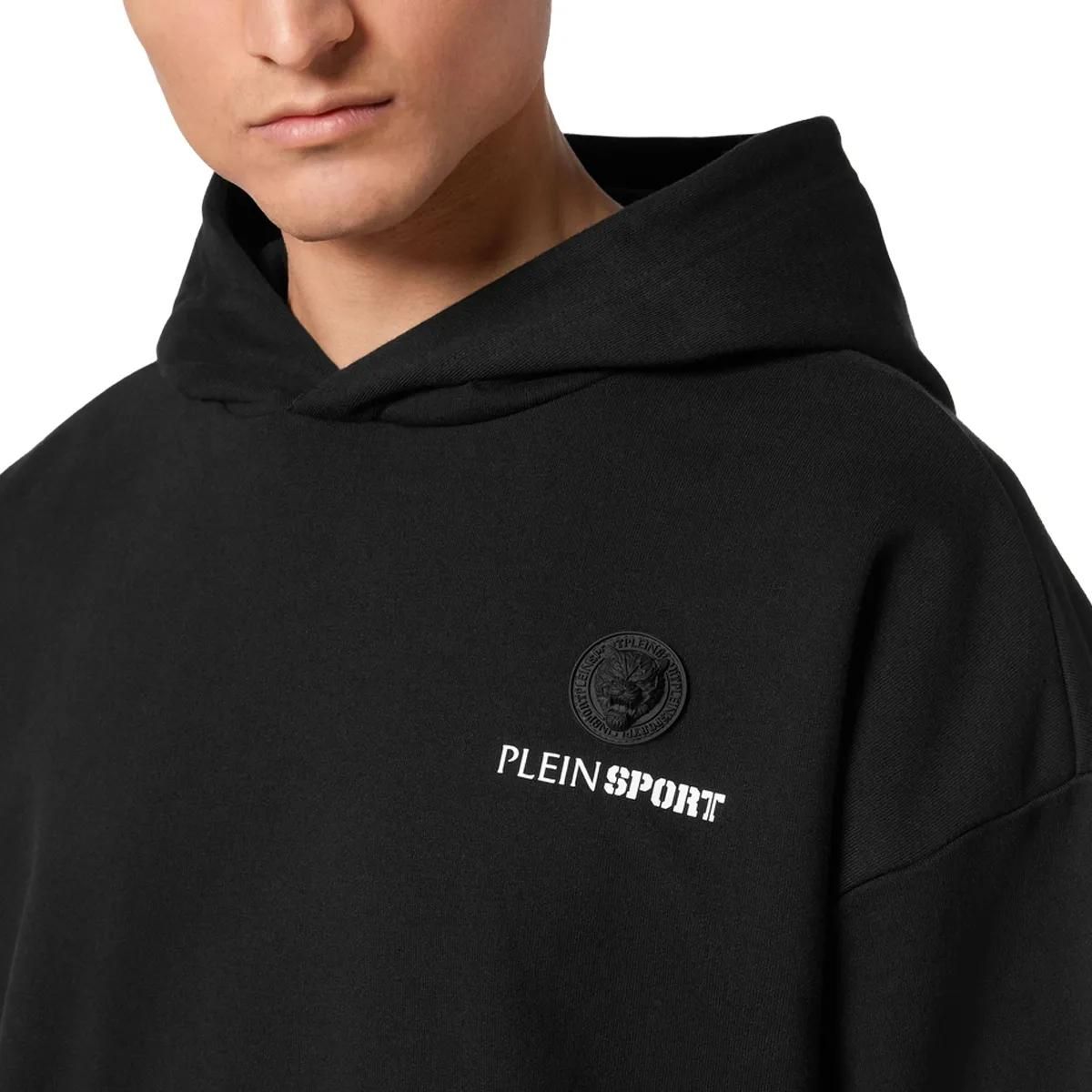 Plein Sport - Hoodie Scratch - Größe 3XL - schwarz