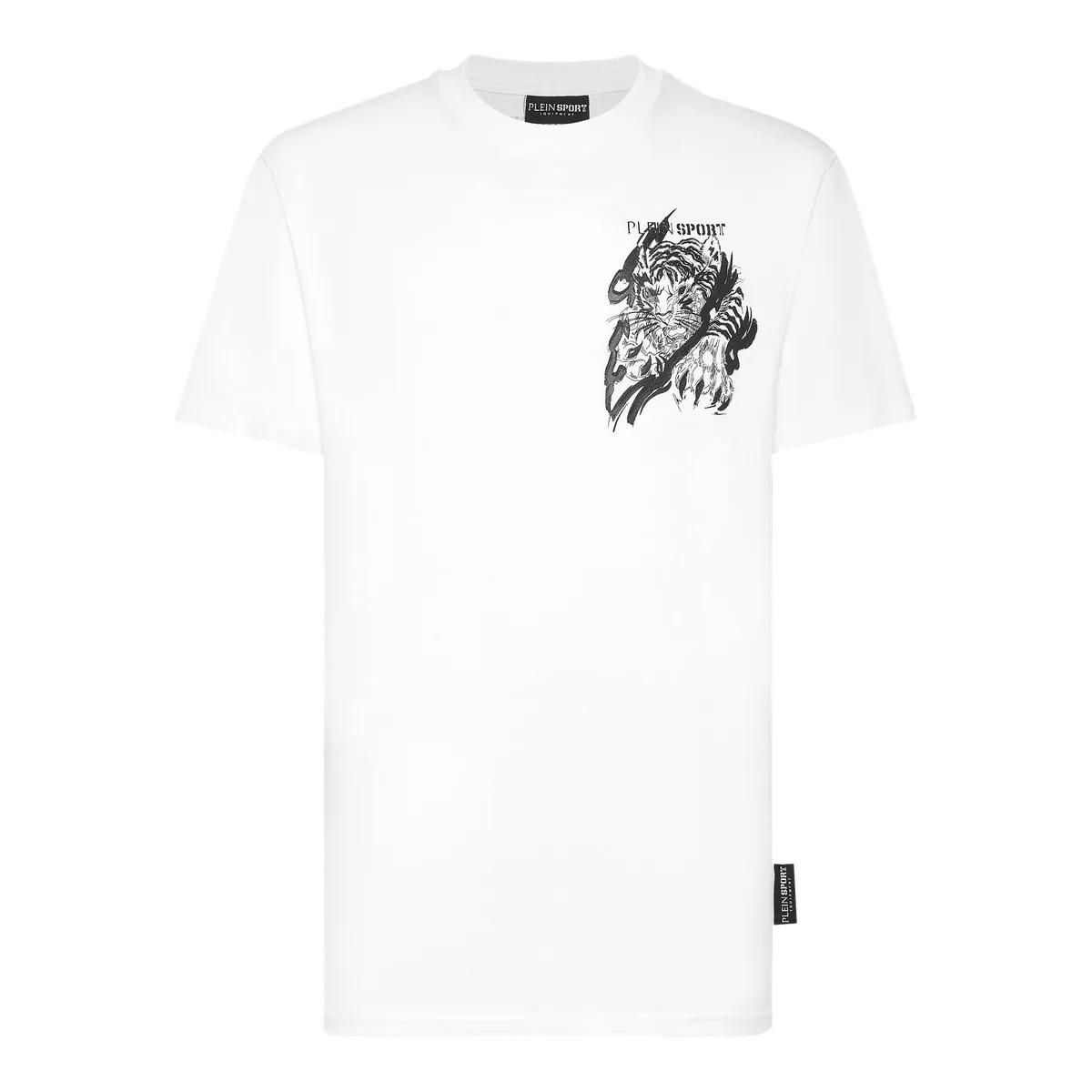 Plein Sport - T-Shirt Tiger - Größe 3XL - weiß