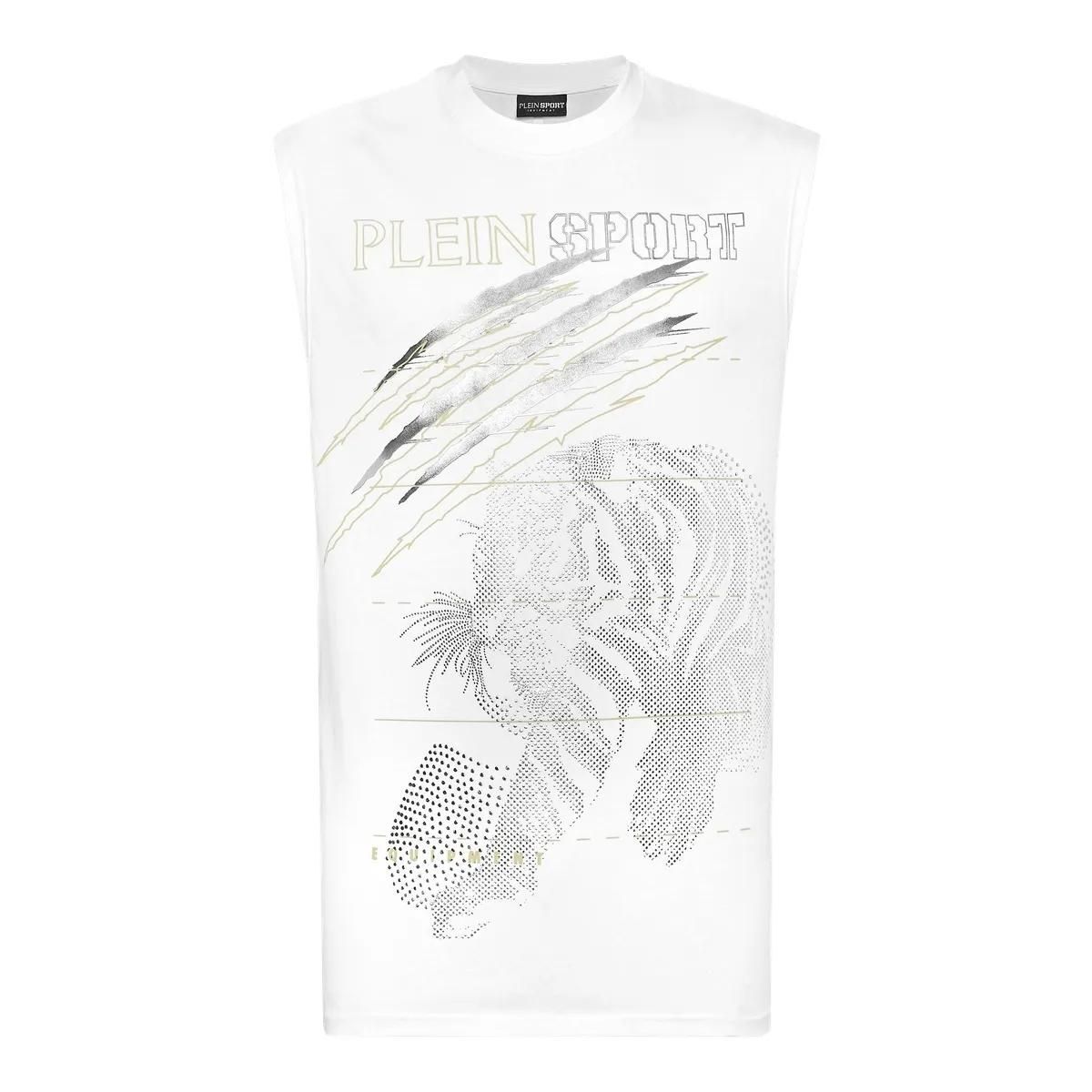 Plein Sport - Tanktop Tiger - Größe 3XL - weiß