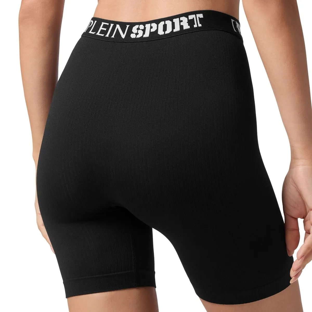Plein Sport - Shorts Logo - Größe L - schwarz