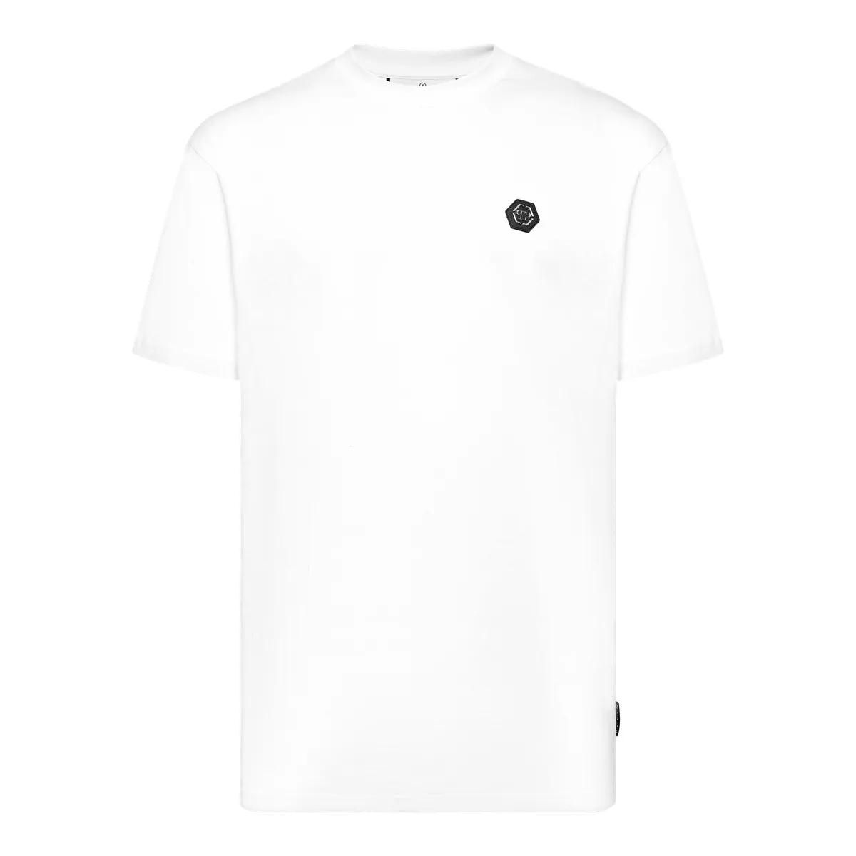 Philipp Plein - T-Shirt Gothic Plein Mit Schmucksteinen - Größe 3XL - weiß