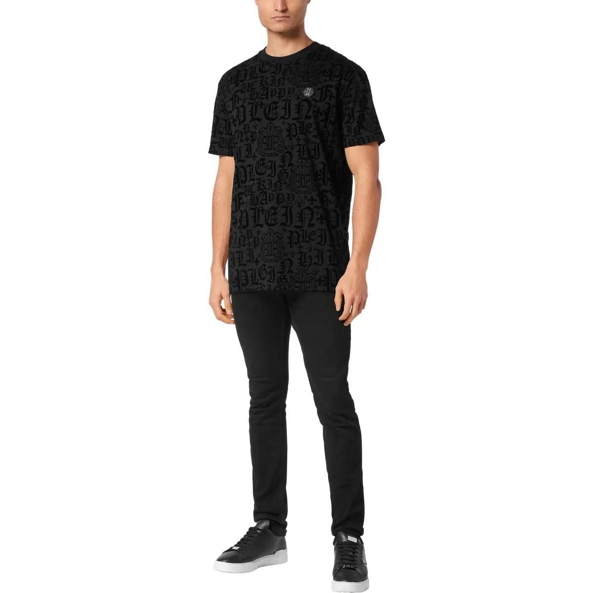 Philipp Plein - T-Shirt Gothic Plein - Größe 3XL - schwarz