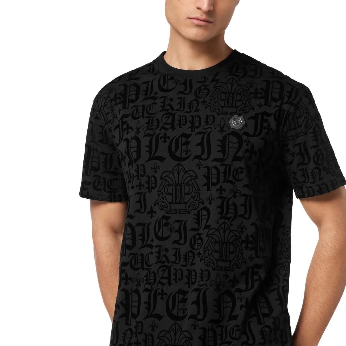 Philipp Plein - T-Shirt Gothic Plein - Größe 3XL - schwarz