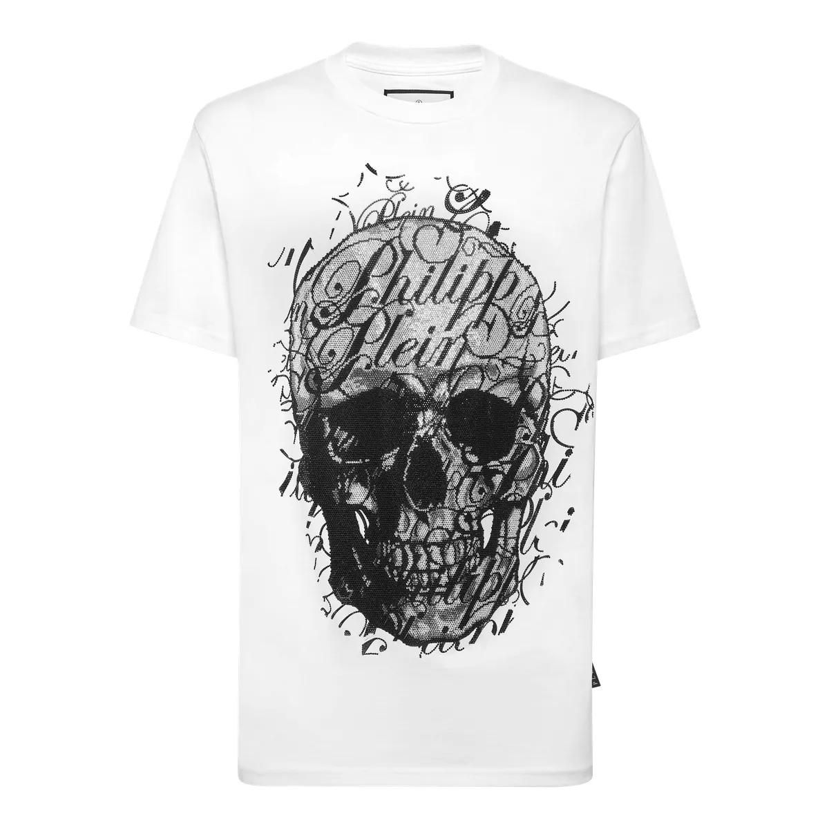 Philipp Plein - T-Shirt Skull - Größe 3XL - weiß
