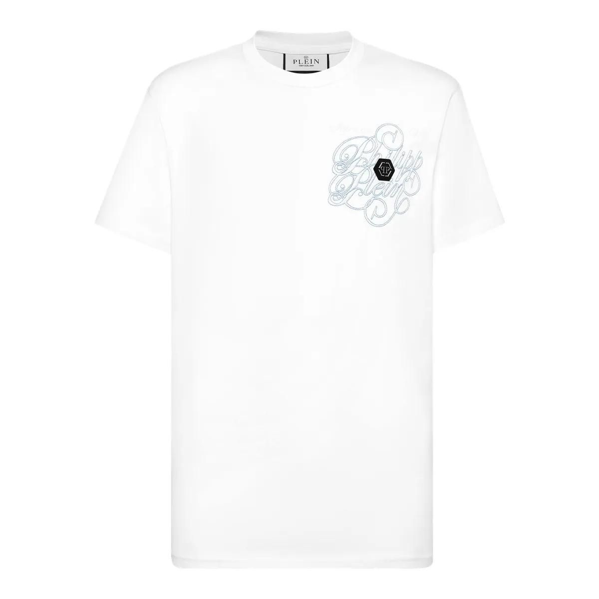Philipp Plein - T-Shirt Mit Schmucksteinen - Größe 3XL - weiß