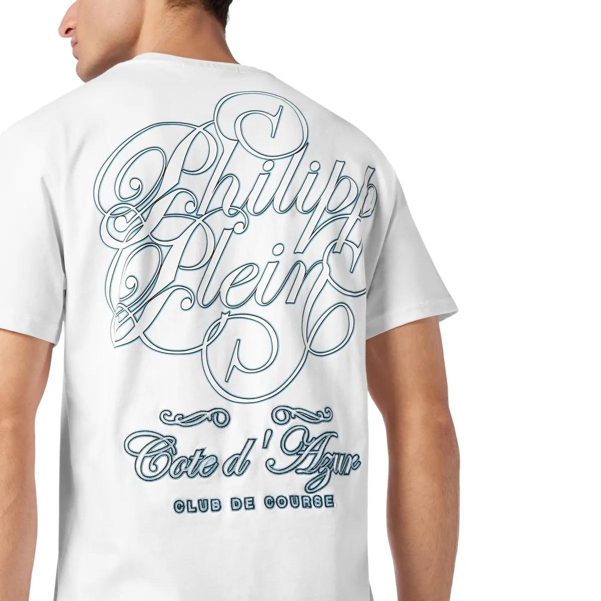 Philipp Plein - T-Shirt Mit Schmucksteinen - Größe 3XL - weiß