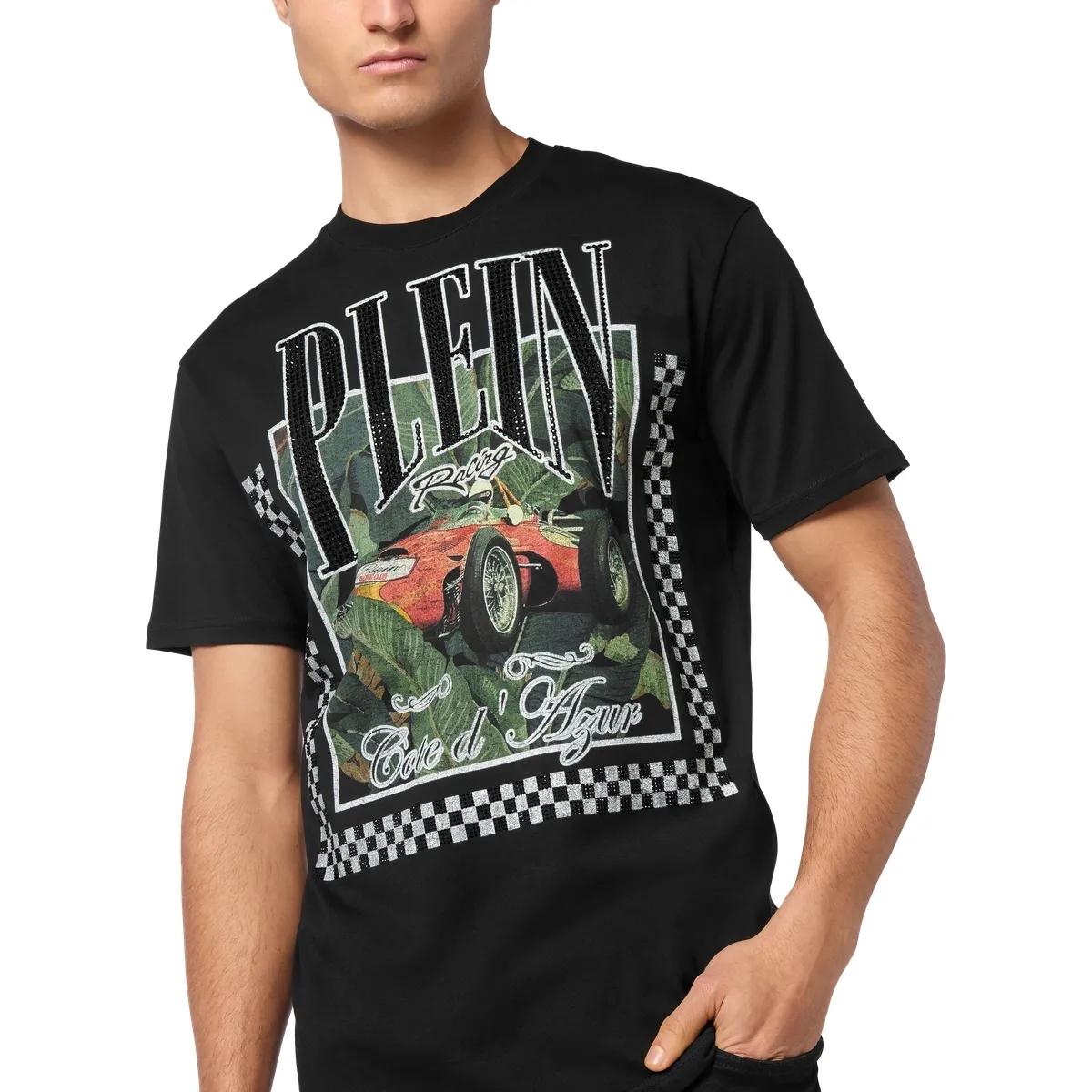 Philipp Plein - T-Shirt Racing - Größe 3XL - schwarz