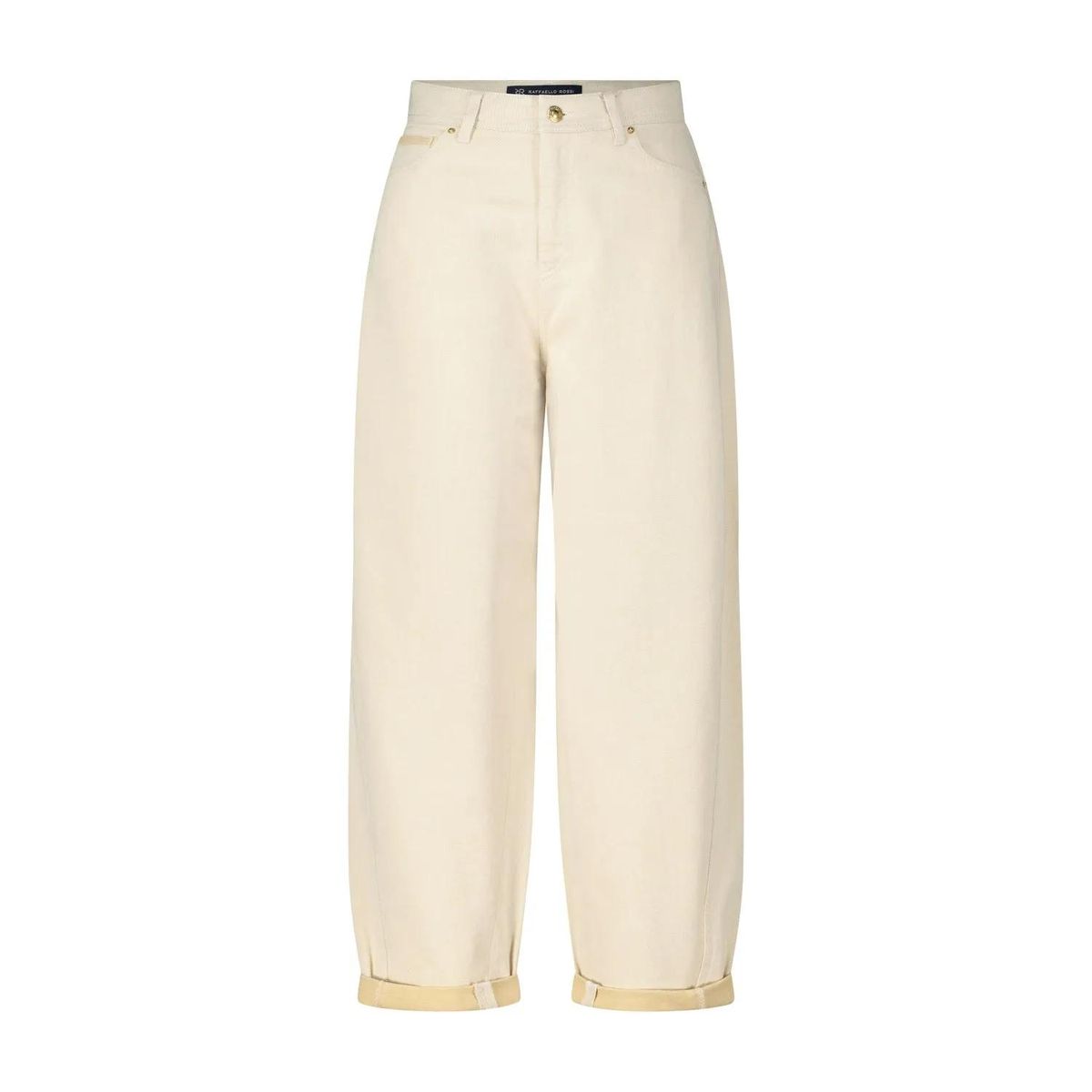 Raffaelo Rossi - 7/8 Paperbag Wide Leg Hose Hanni - Größe 34 - beige