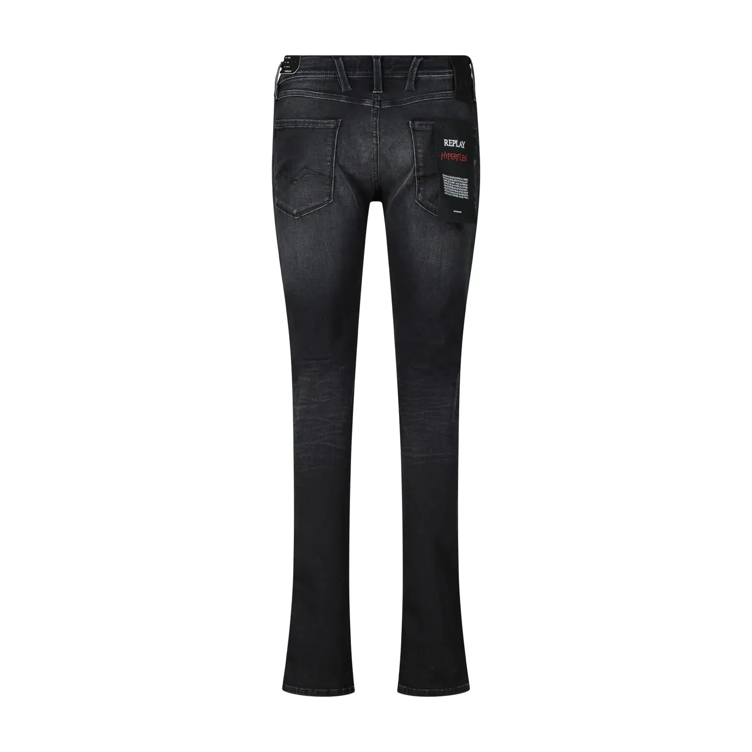 REPLAY - Anbass Hyperflex Jeans - Größe 31/34 - schwarz