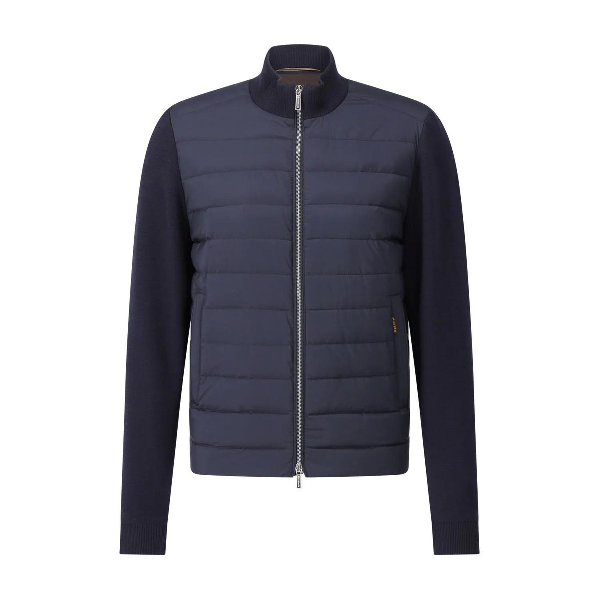 Moorer - Strickjacke Duncan mit Daunenstepp - Größe 48 - blau