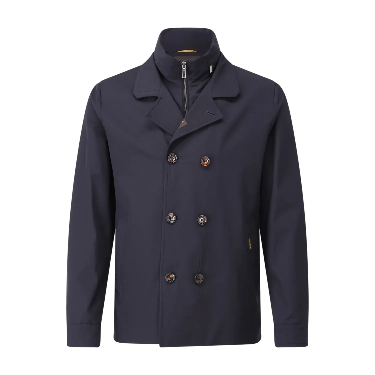 Moorer - Mantel Volmer mit Jackeneinsatz - Größe 52 - braun