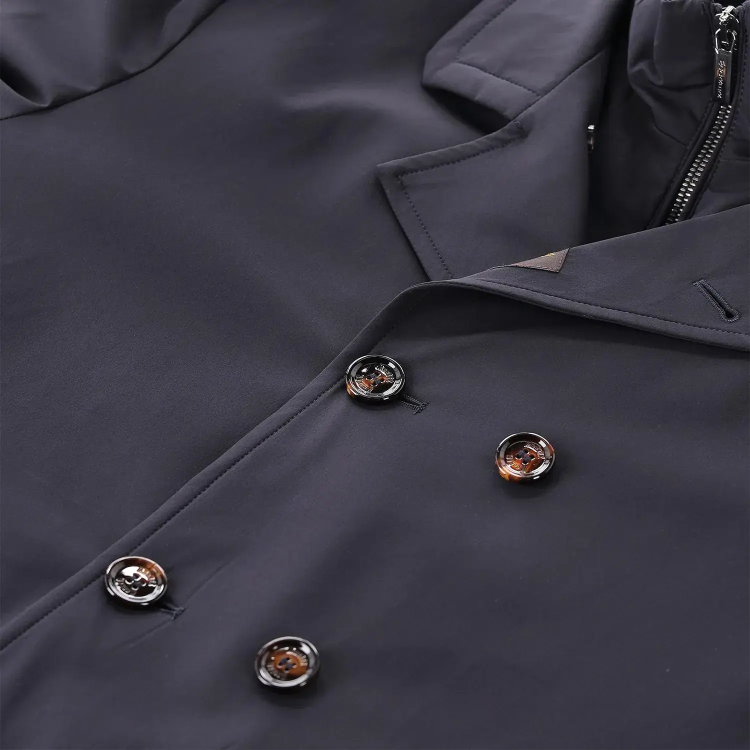 Moorer - Mantel Volmer mit Jackeneinsatz - Größe 52 - braun