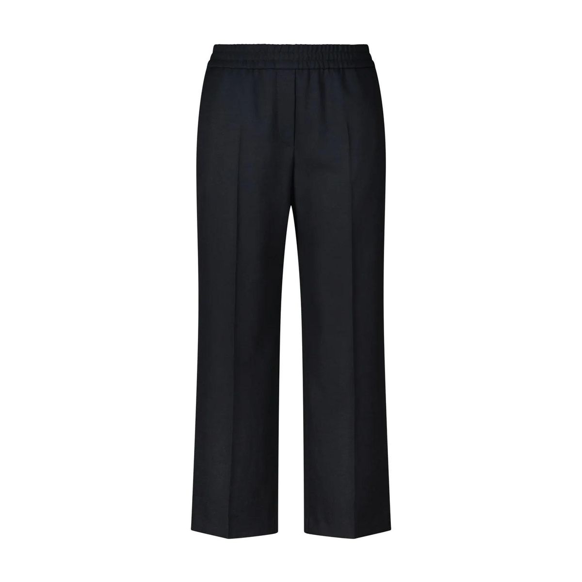 Marc Cain - Cropped Freizeithose mit Bügelfalten - Größe 38 - schwarz