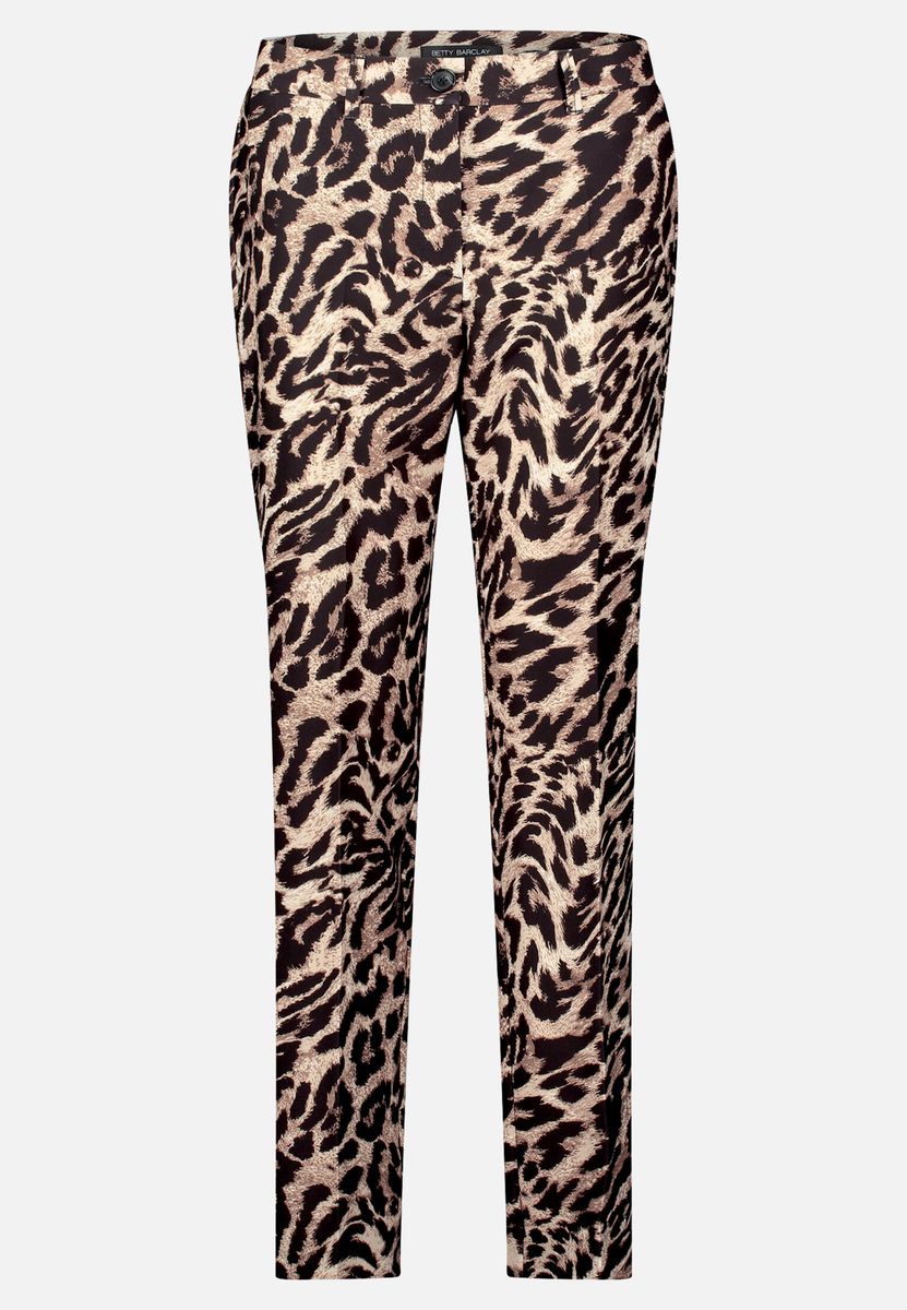 Geometrisch Gemusterte, Cropped Business-Hose