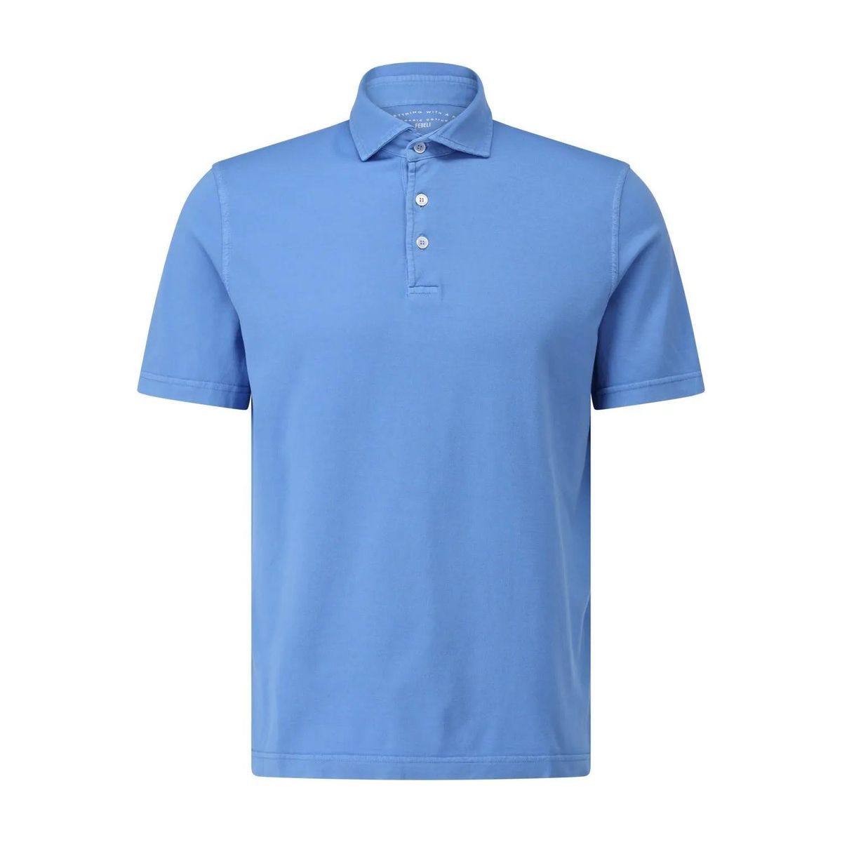 Fedeli - Poloshirt aus Jersey - Größe 46 - blau