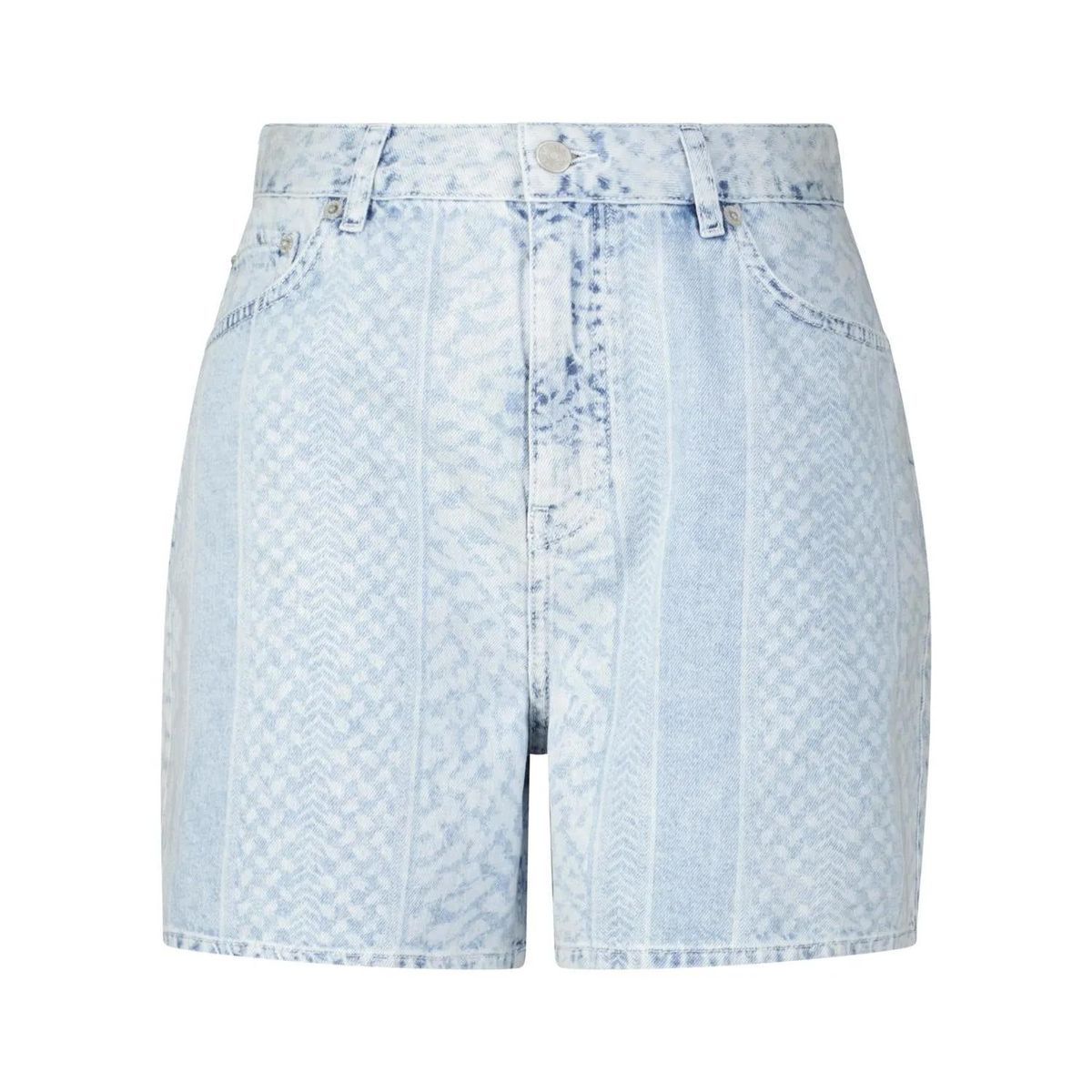 Lala Berlin - Jeansshorts Pippa mit Muster - Größe L - blau