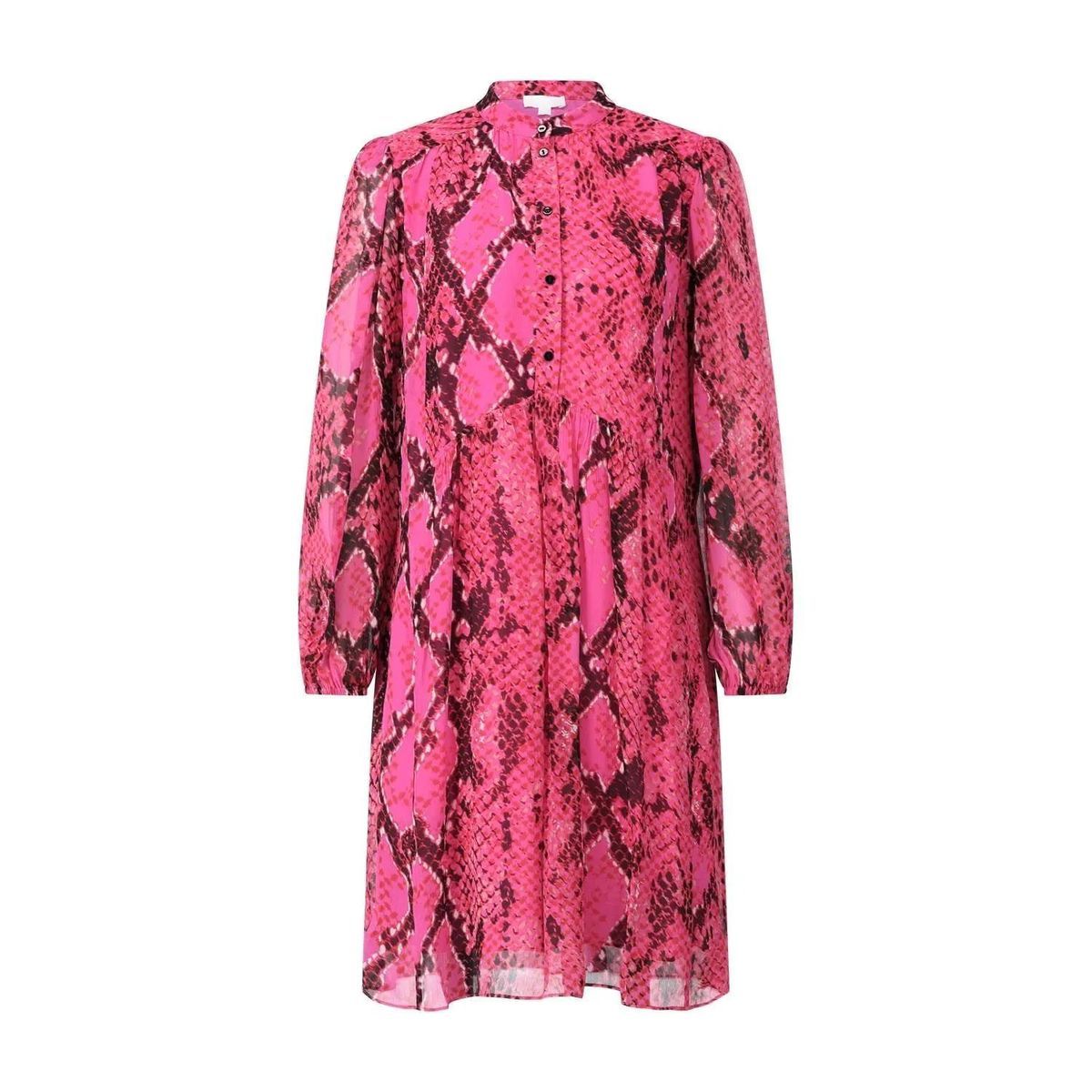 Lala Berlin - Midikleid Demi mit Muster - Größe L - pink