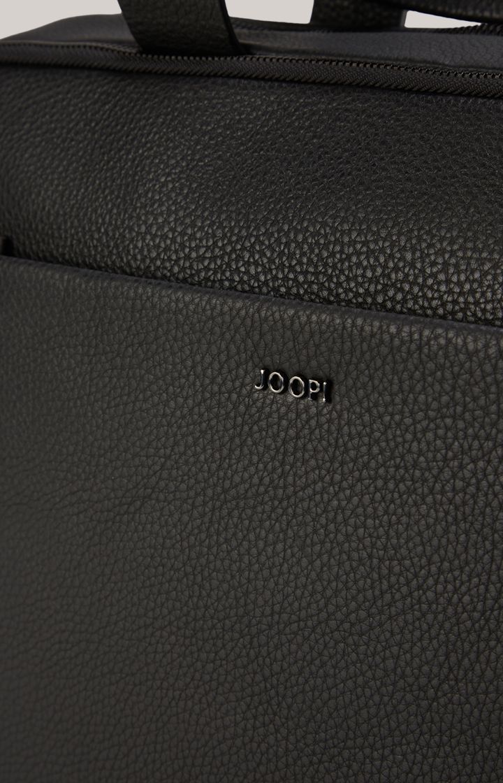 Klassische Business-Aktentasche aus Leder mit Riemen