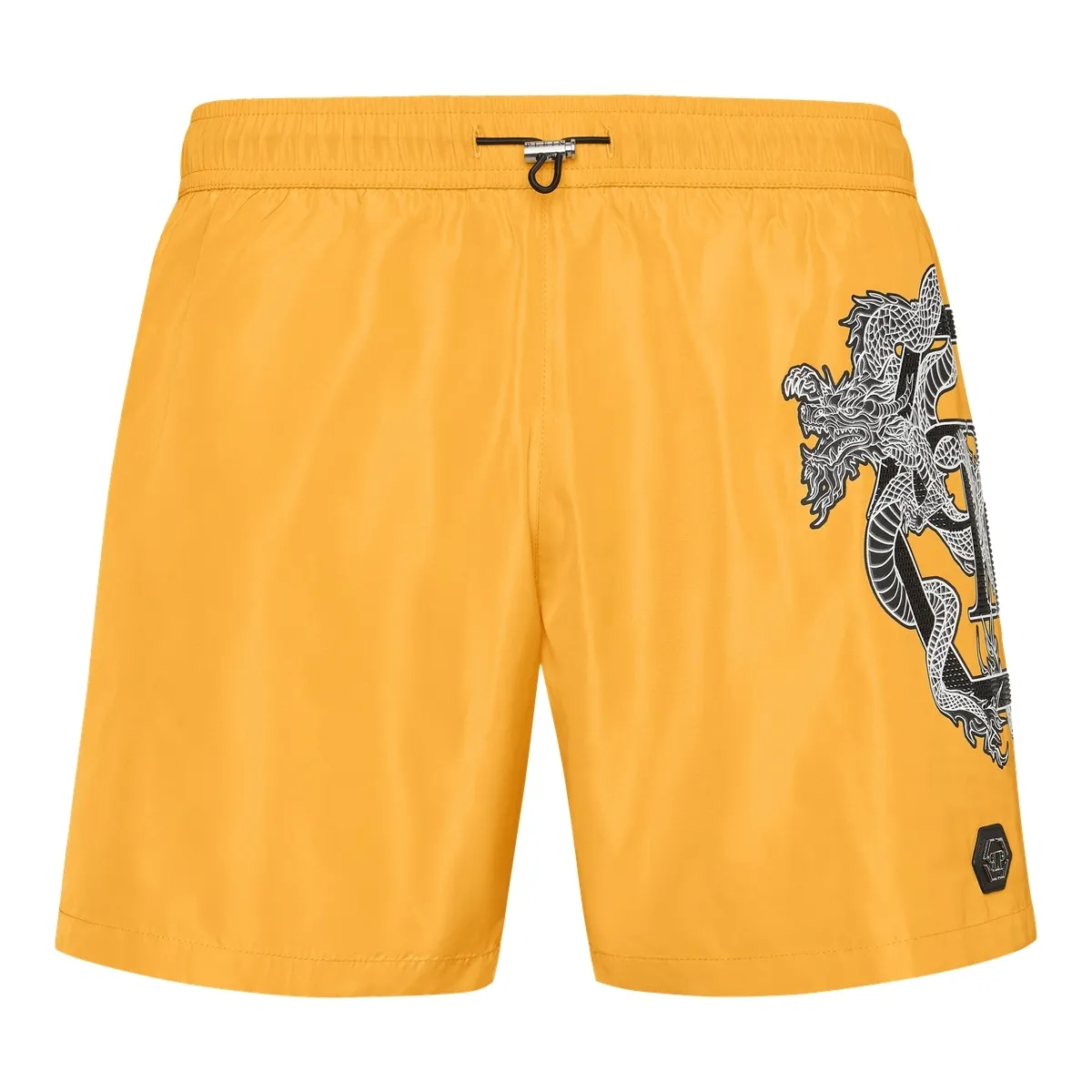 Philipp Plein - Badehose Dragon - Größe L - gelb