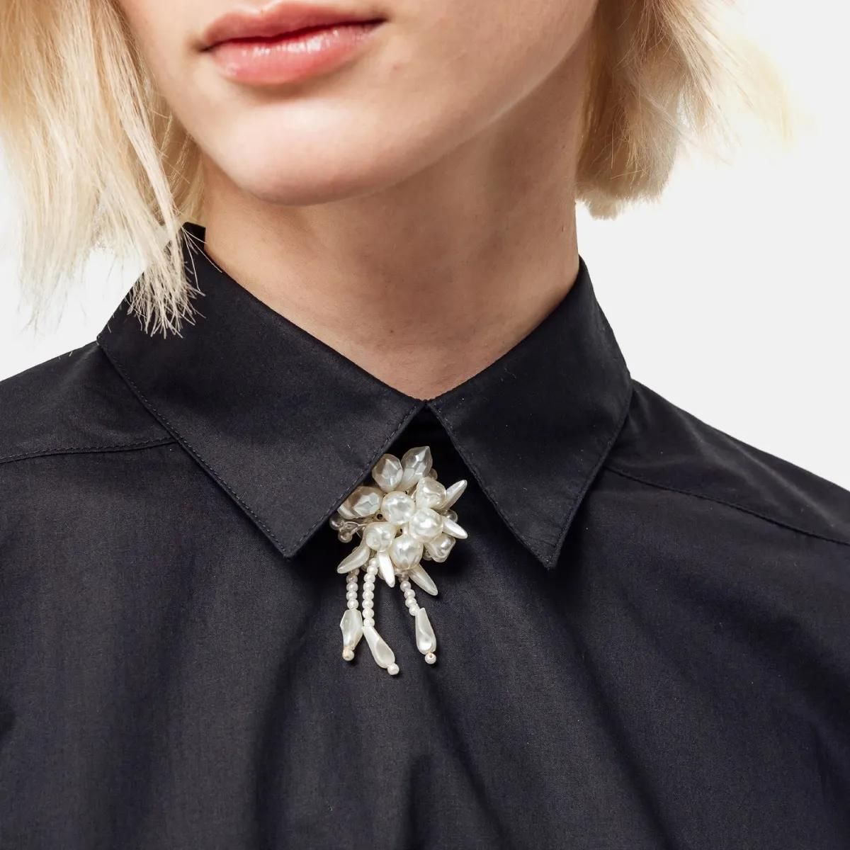 Helene Galwas - Bluse aus Baumwolle FAYRE - Größe M - schwarz