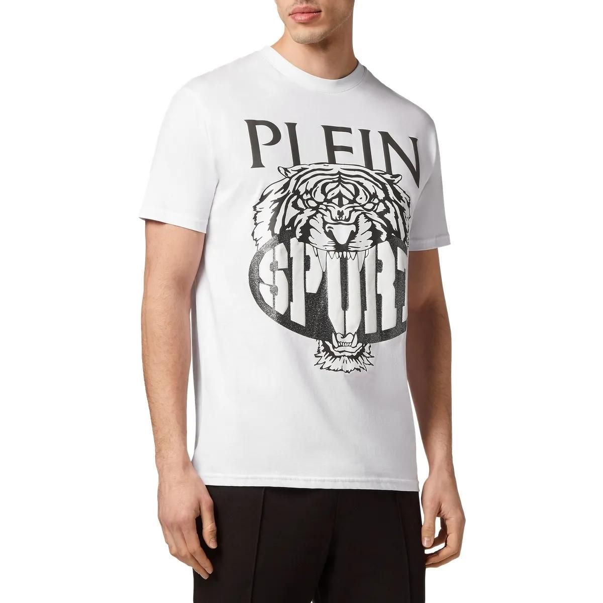 Plein Sport - T-Shirt Tiger - Größe 3XL - weiß